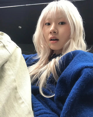 Henley neck oversized knit