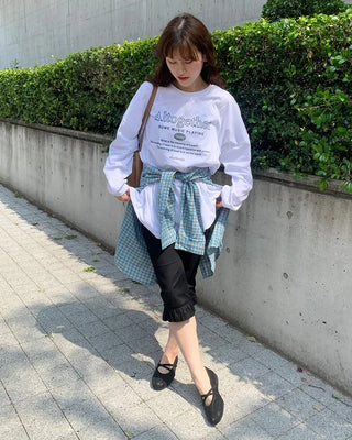 Lettering Long T-shirt