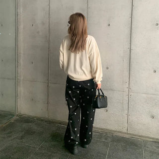 Frill Lace Banding Pants
