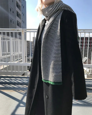 Egg Border Knit Scarf