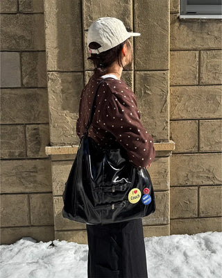 2-Way Leather Shoulder & Tote Bag