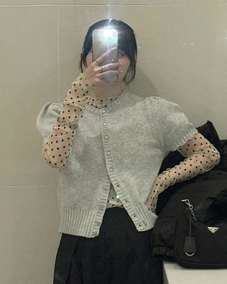 Polka Dot See-Through T-Shirt