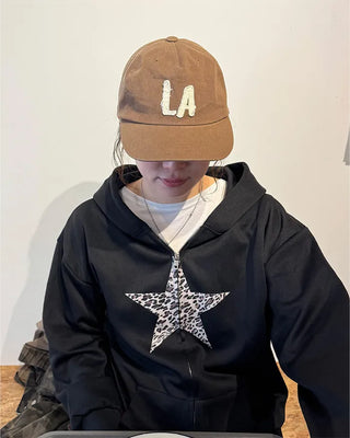 Leopard Star Hooded Parka