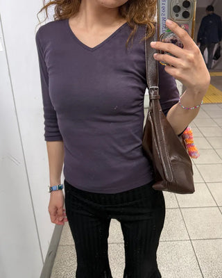 Buckle Leather Shoulder Bag