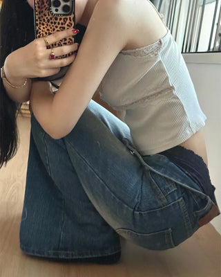 Flower lace shorts