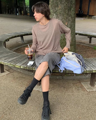 (Unisex) Striped Bermuda Shorts