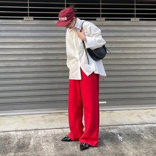 Belted pointed flat shoes