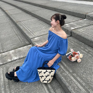 Tiered long dress