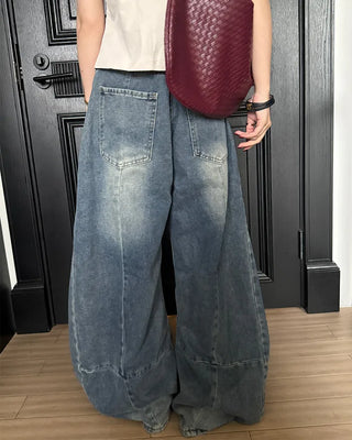 Washed Curved Denim