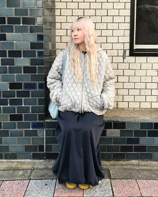 Quilted Hooded Blouson