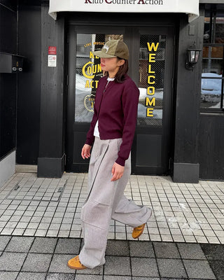 (Unisex) Striped Pintuck Overpants