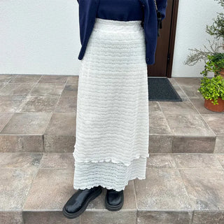 Lace long skirt