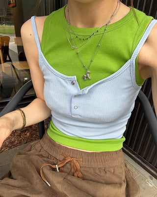 Slim-fit tank top