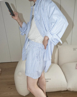 Nylon shirt and pants set