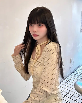 Polka Dot Long Sleeve T-Shirt