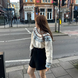 Nordic U-neck knit