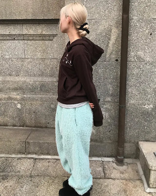 Snowflake Crop Hoodie