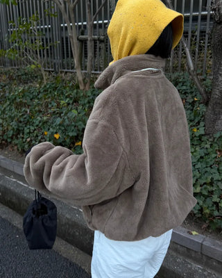 Reversible fur jacket