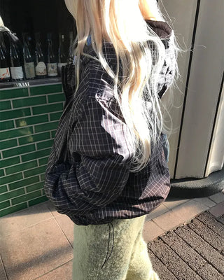 Drawstring Check Jumper