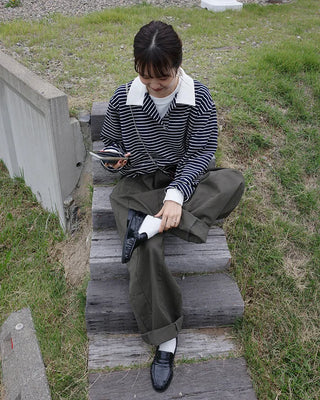 Manny Color Border Long T-Shirt