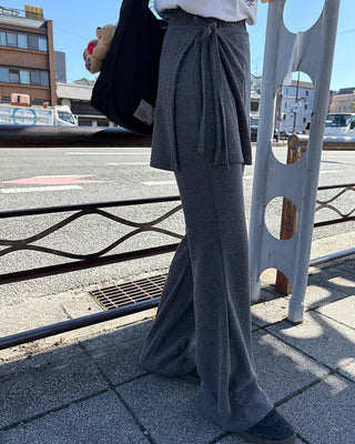 Wrap skirt pants