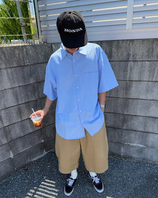Oxford short-sleeved shirt