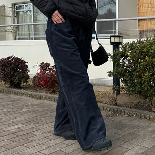 Washed corduroy carpenter pants