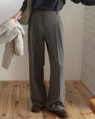 A+ Premium Wool Viscose Pleated Winter Slacks