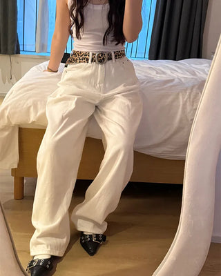 Ribbon back pocket balloon pants