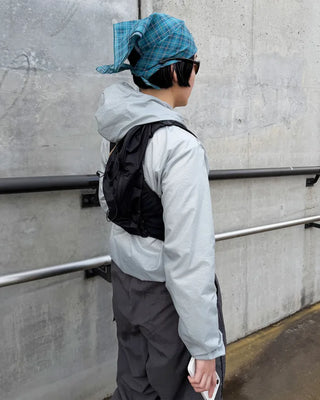 Glossy Windbreaker Jacket