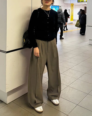 (Unisex) Pintuck Balloon Slacks