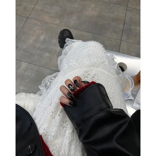 Lace long skirt
