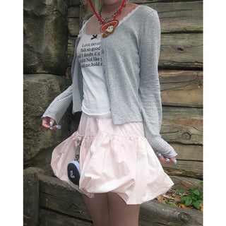 Nylon pumpkin skirt
