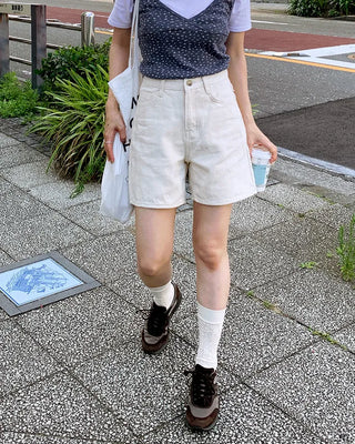 Basic cotton shorts