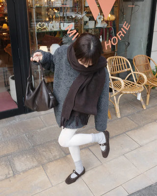 Half-neck boa jacket
