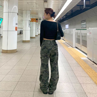 Camouflage Pattern Cargo Pants