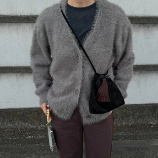 Soft Texture V-Neck Cardigan