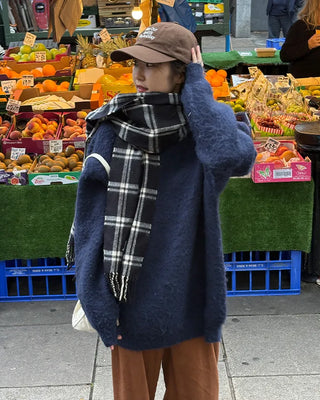 Heavy mohair knit