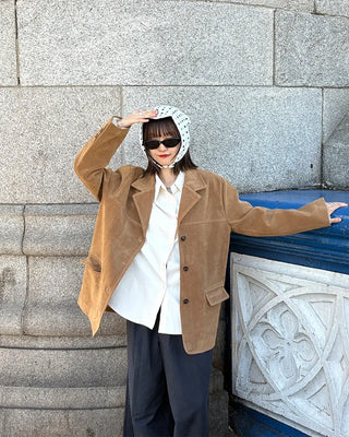 Schian Oversized Suede Jacket