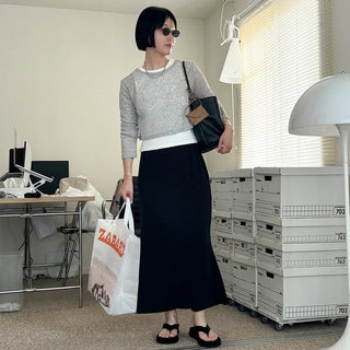 Round neck summer knit