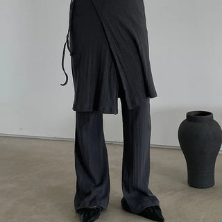 wave wrap skirt pants (3c)