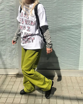 Crayon lettering T-shirt