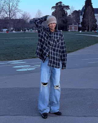 Checked pocket shirt