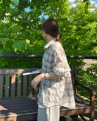 Checked overshirt