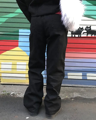 Basic straight cotton pants