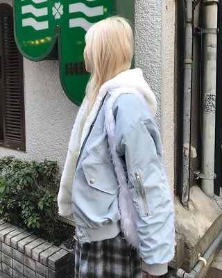 Reversible fur jacket
