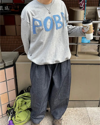 (Unisex) POBA Washing Sweatshirt