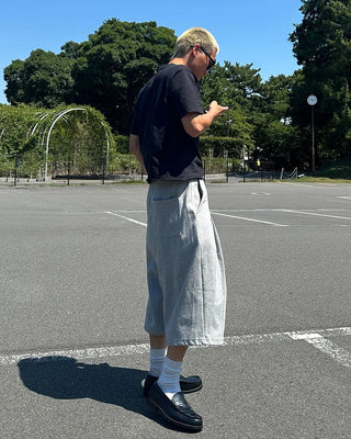 Sweat Bermuda shorts with belt loops