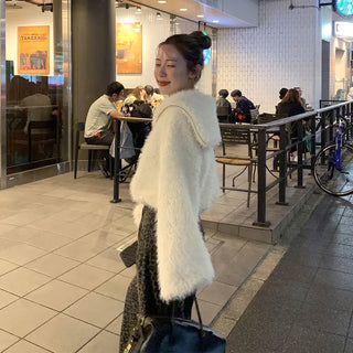 Fur zip jacket