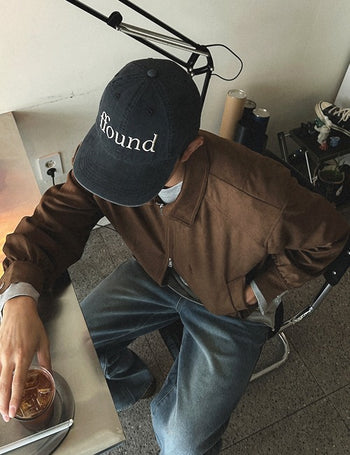 [Feature] Collared Suede Jacket (2 colors)